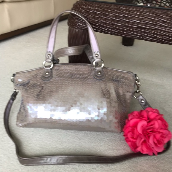 Coach sequin mermaid poppy rocker purse 17046 - Picture 7 of 9